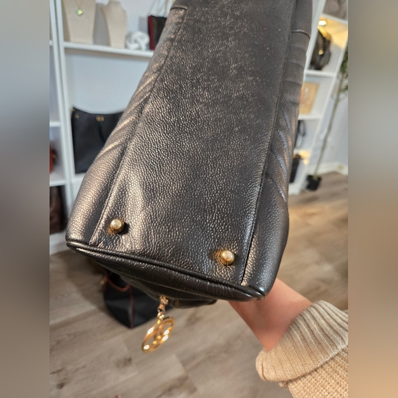 Chanel Coco Mark Caviar Leather Boston Bag 🖤 - Picture 6 of 9